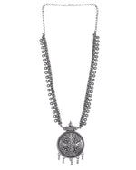 Load image into Gallery viewer, OXIDISED SPRING CHAIN PENDANT NECKLACE