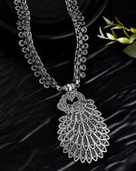 Load image into Gallery viewer, OXIDISED SPRING CHAIN PENDANT NECKLACE