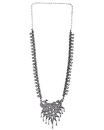 Load image into Gallery viewer, PEACOCK OXIDISED SPRING CHAIN PENDANT NECKLACE