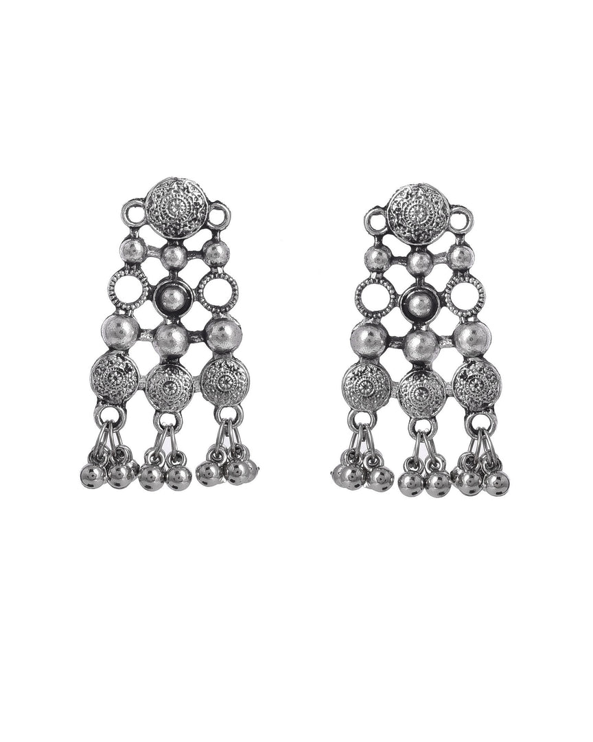 TANIA Brass Silver Jewellery Set