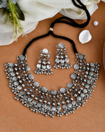 Load image into Gallery viewer, TANIA Brass Silver Jewellery Set