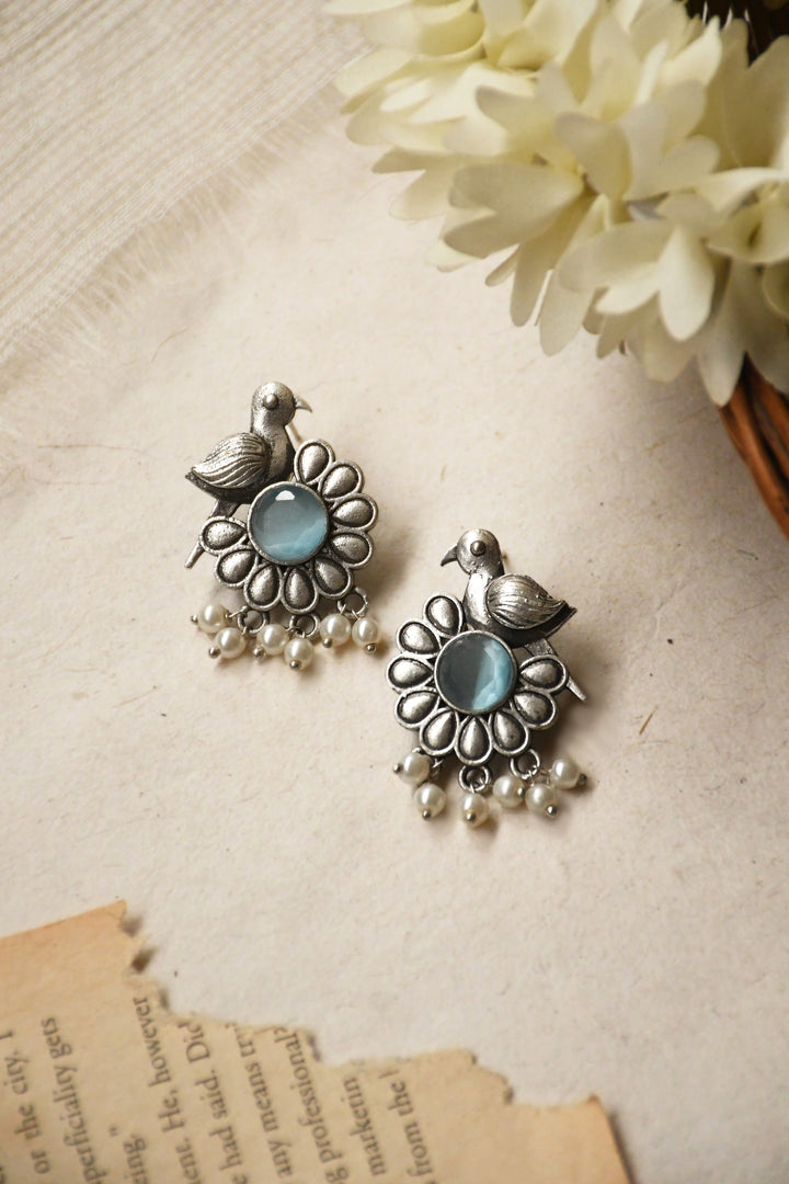 Sparrow Stud Stone Earrings