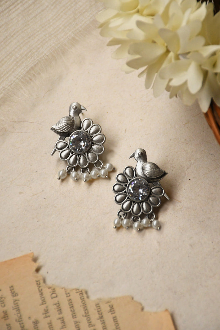 Sparrow Stud Stone Earrings