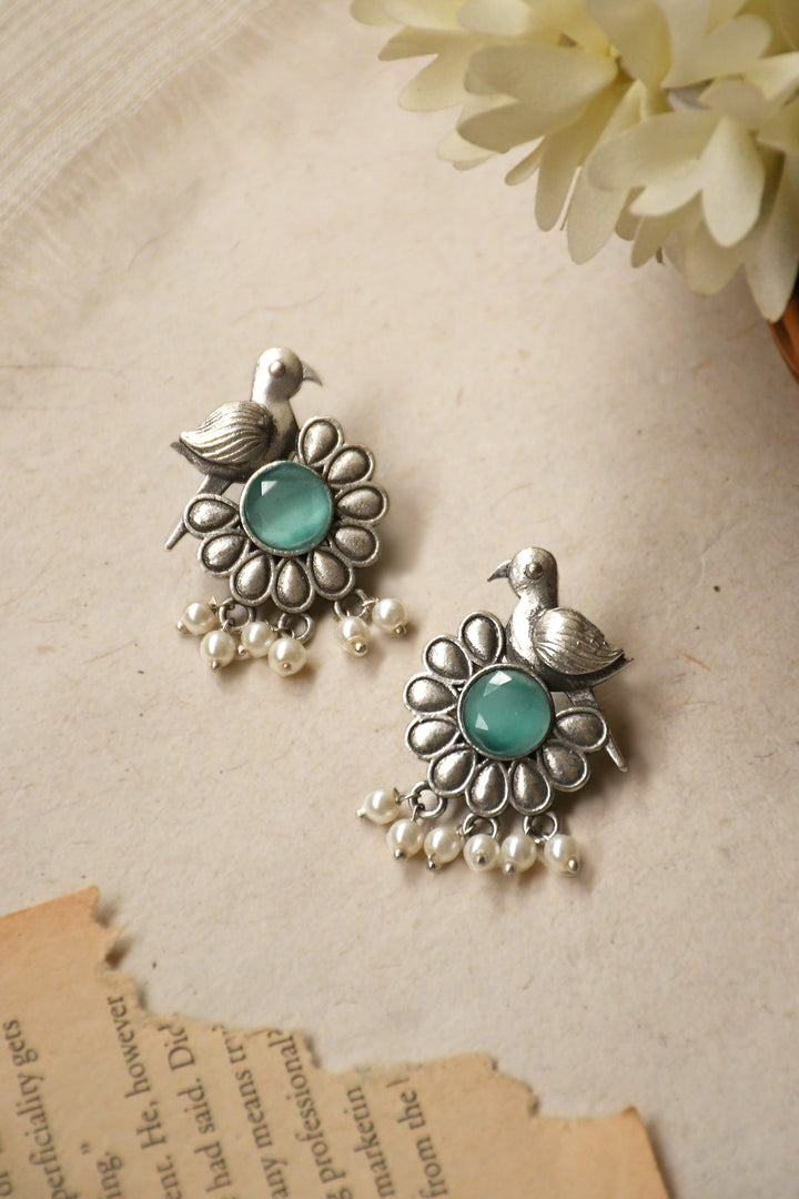 Sparrow Stud Stone Earrings