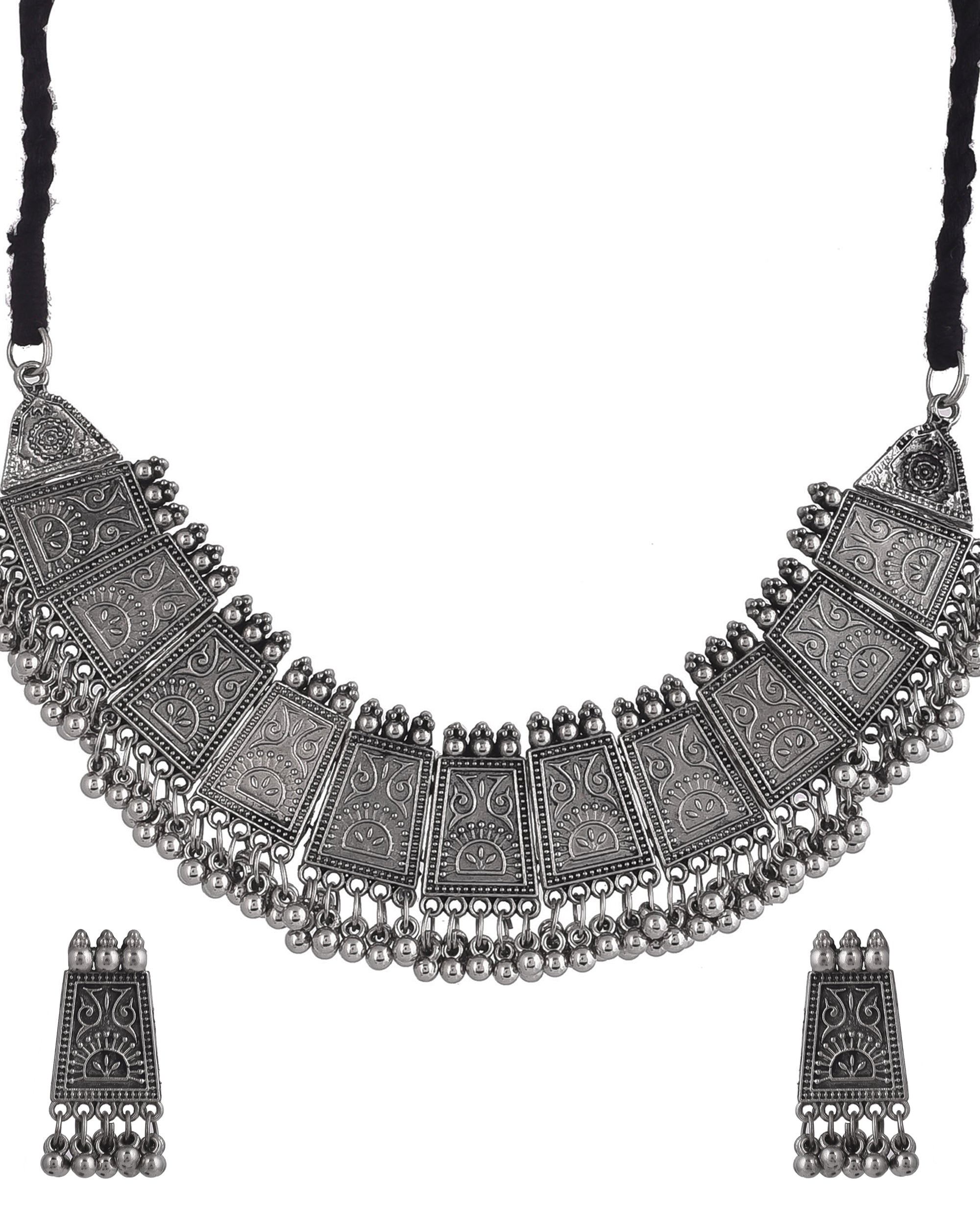 Oxidised Choker Set 60% off