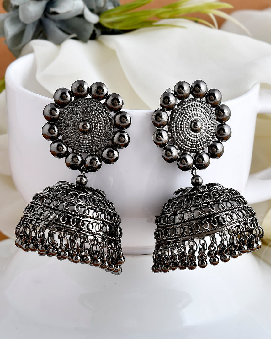 BIG BLACK DESIGNER JHUMKA