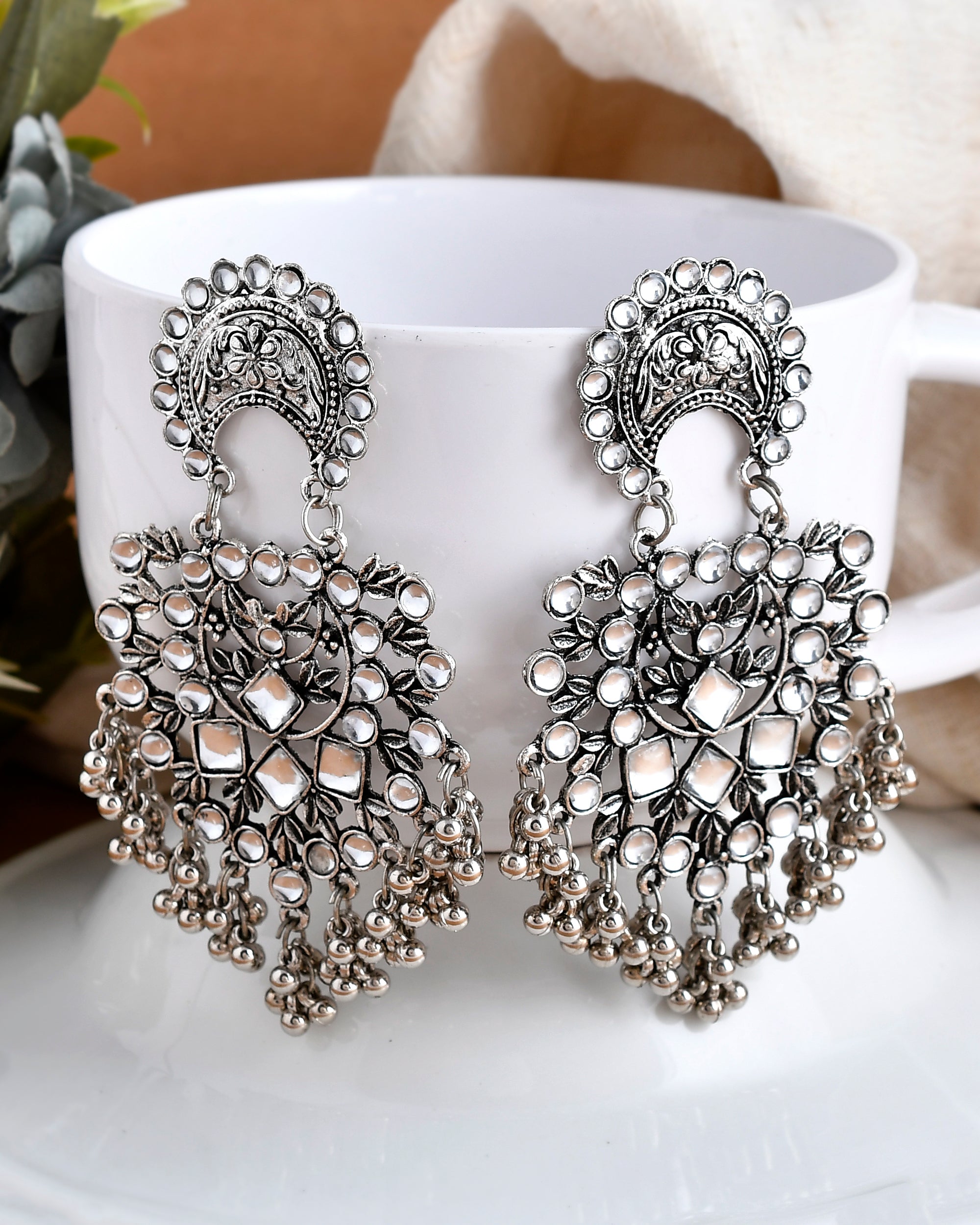 AAINA STONE DANGLER EARRINGS