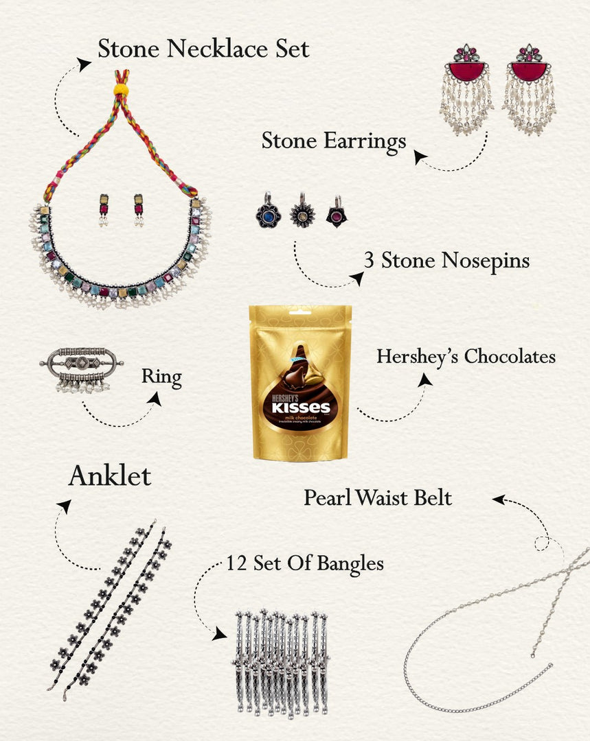 Ethnic Elegance Rakshabandhan Oxidized Jewellery Gift Hamper – Rakshabandhan Special