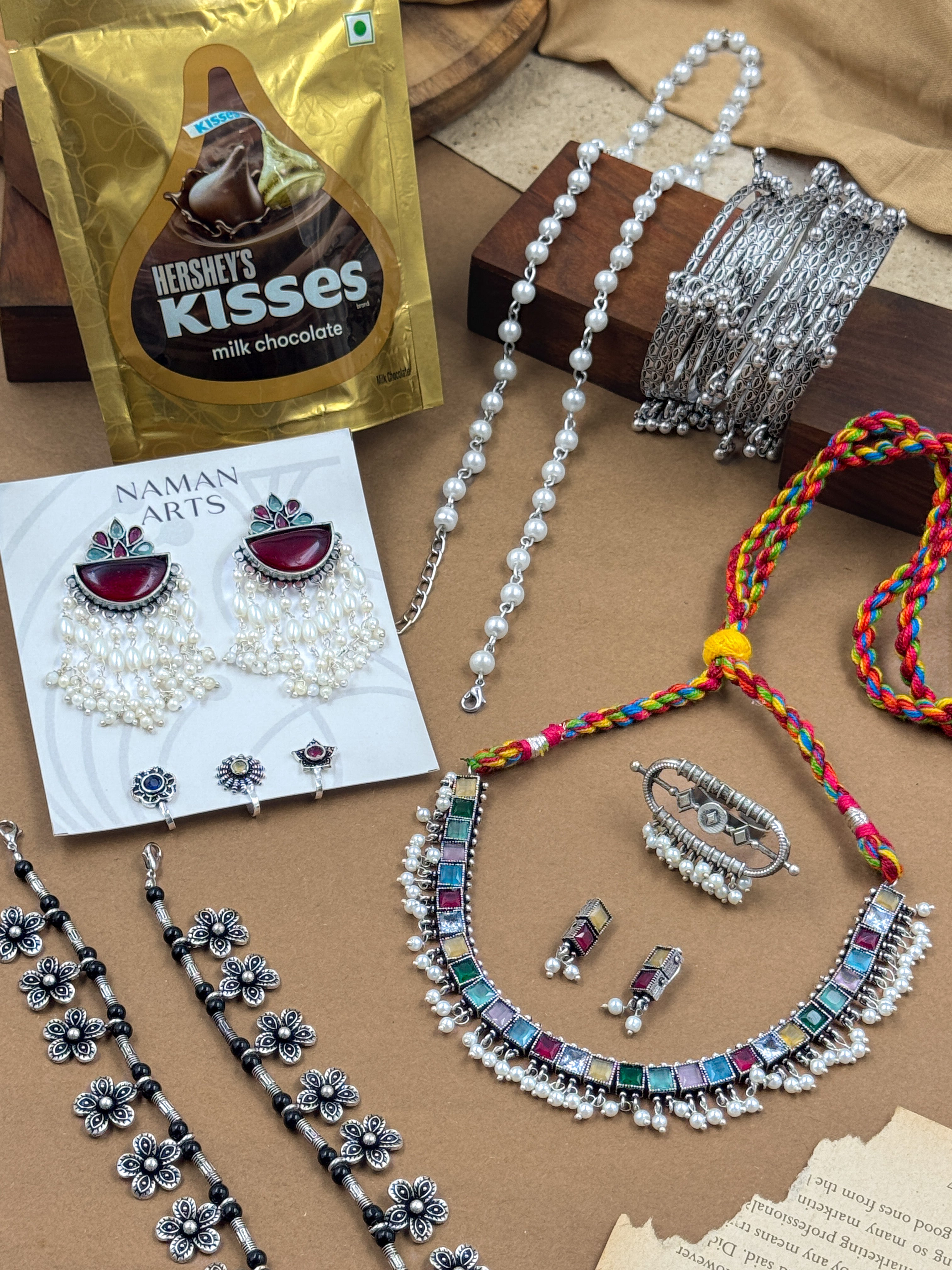 Ethnic Elegance Rakshabandhan Oxidized Jewellery Gift Hamper – Rakshabandhan Special