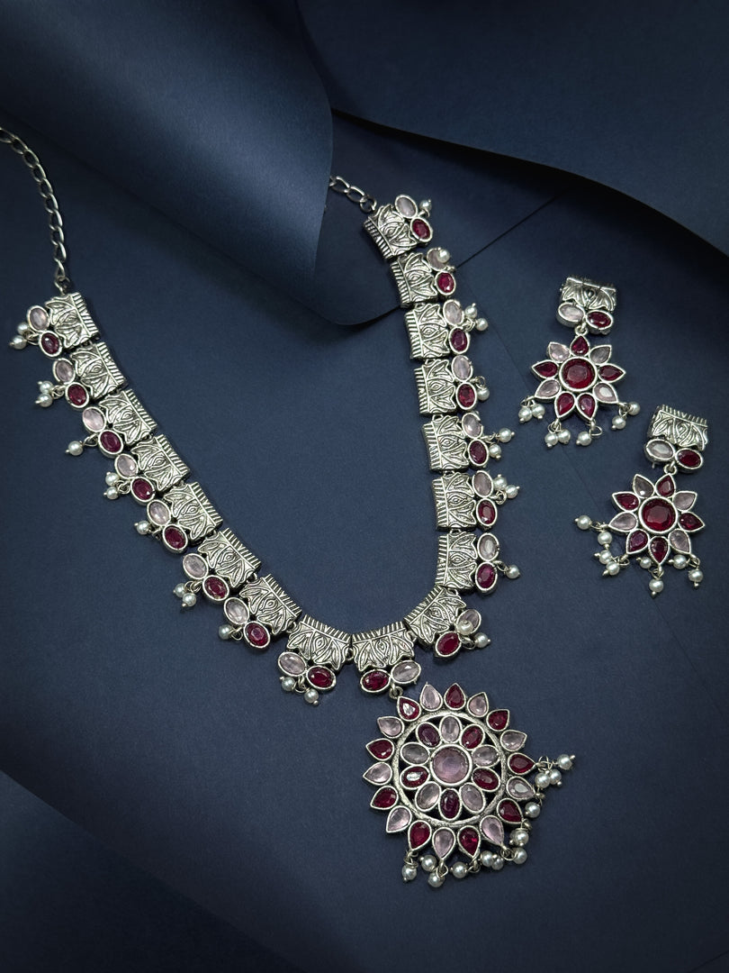 Sanya Stone Necklace Set