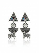 Load image into Gallery viewer, Vrisha Dangler Stone Earrings