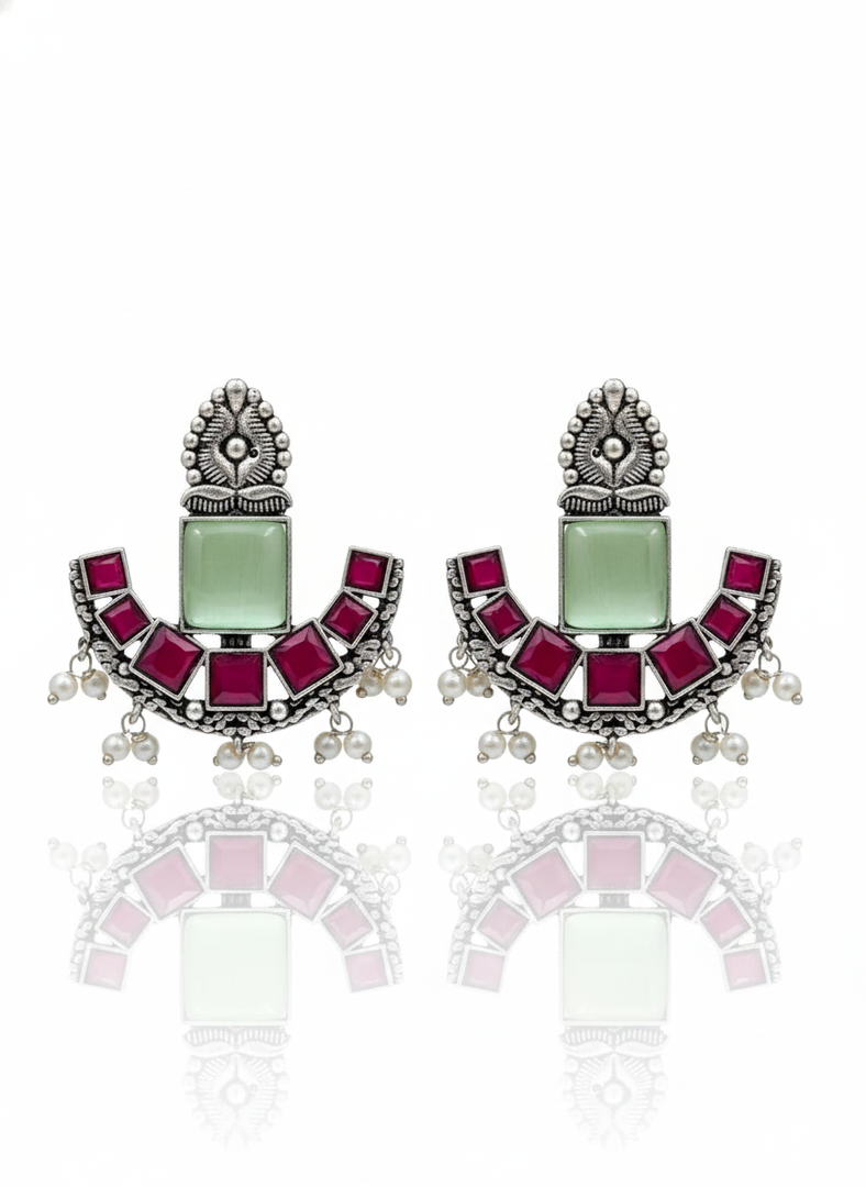 RUBY STUD EARRINGS