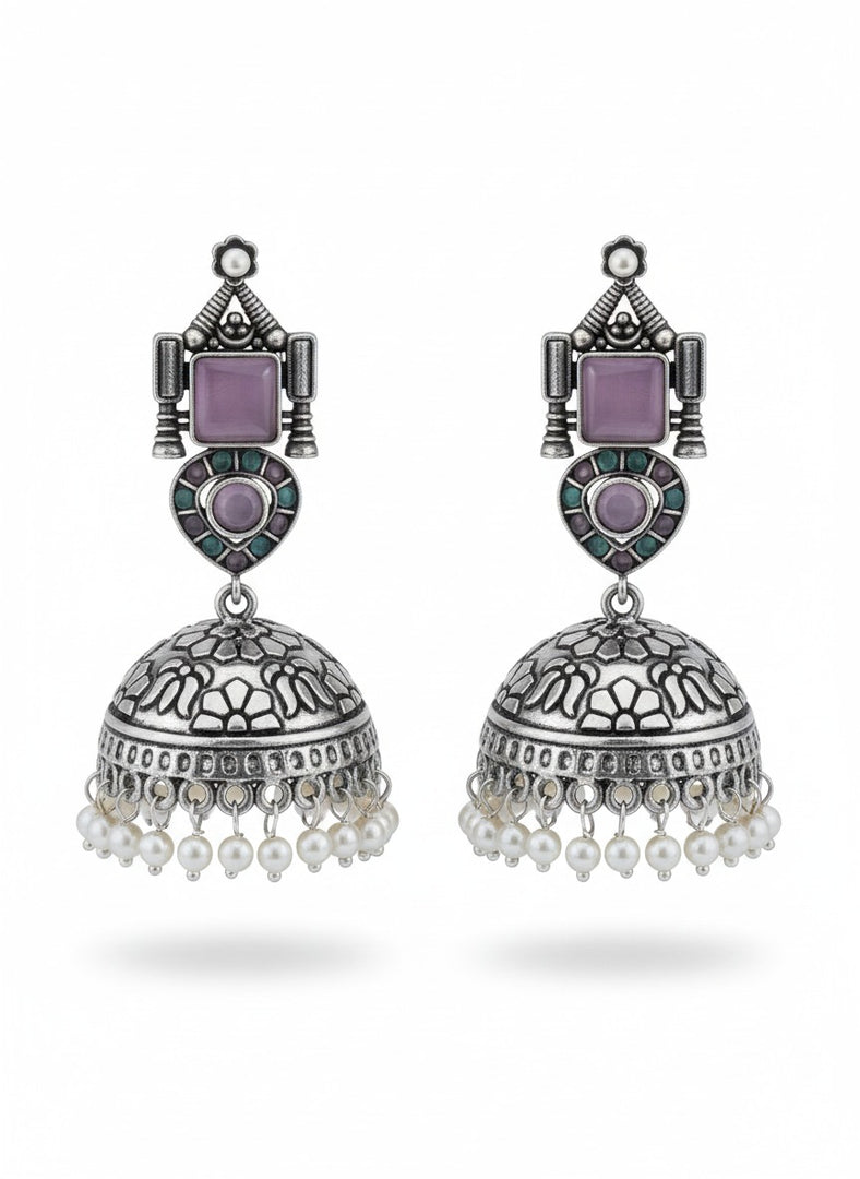 Prisha Dangler Stone Earrings
