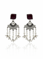 Load image into Gallery viewer, Arushi Dangler Stone Earrings