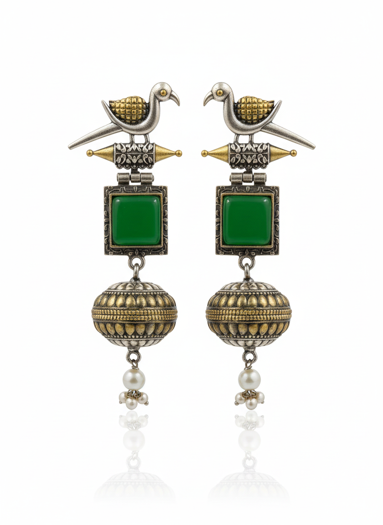 Pankhi Dualtone Dangler Earrings