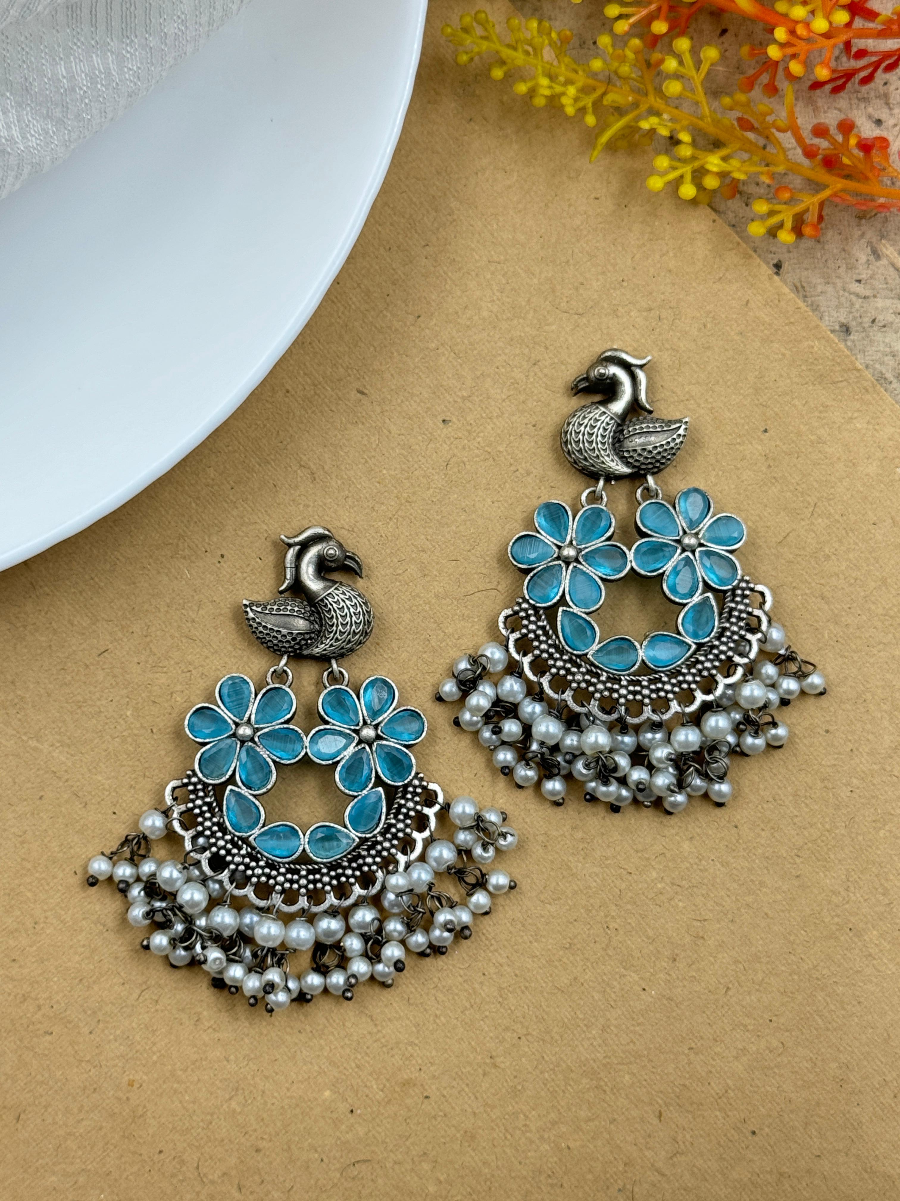 AROHI OXIDISED DANGLER EARRINGS