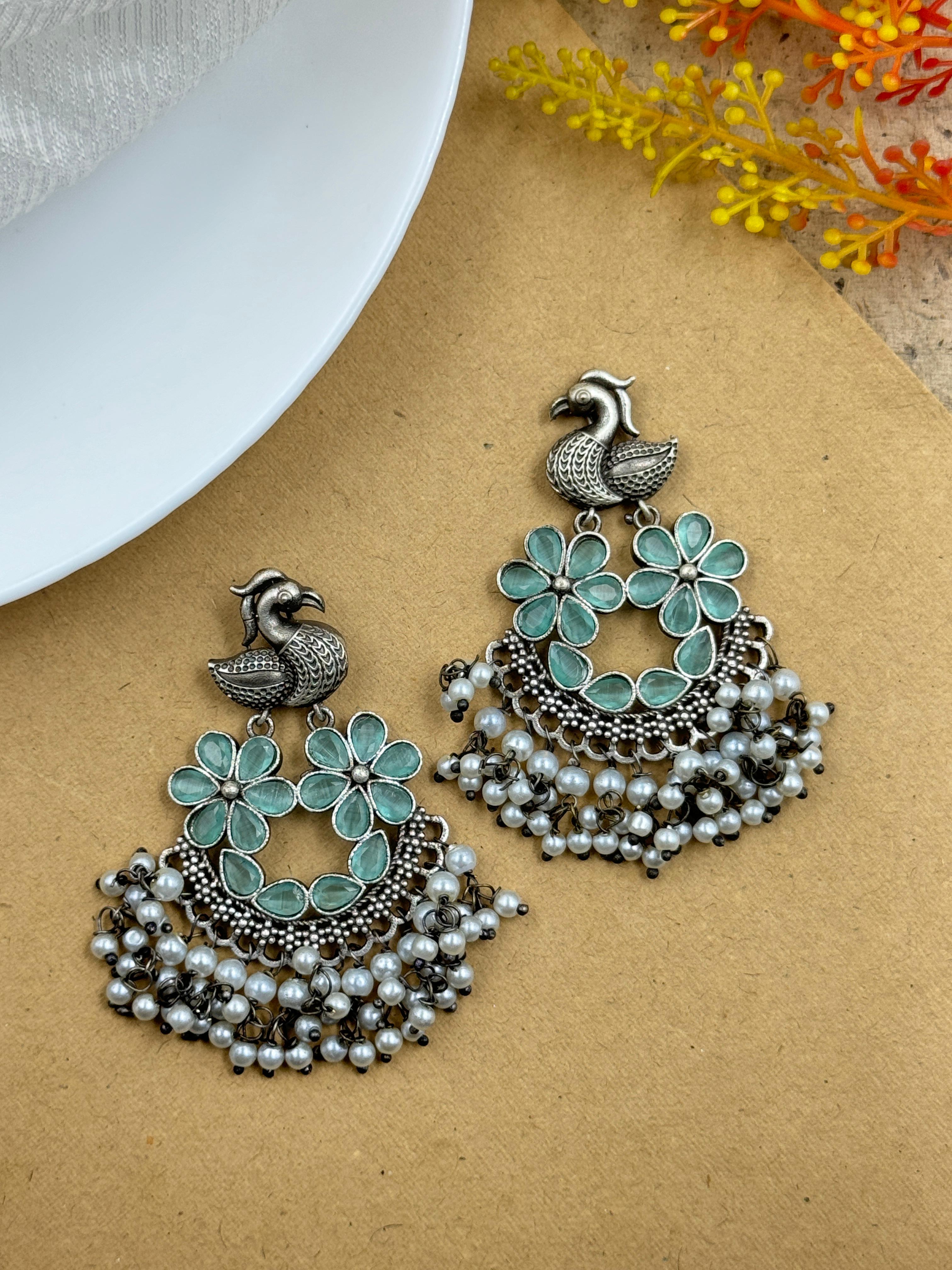 AROHI OXIDISED DANGLER EARRINGS