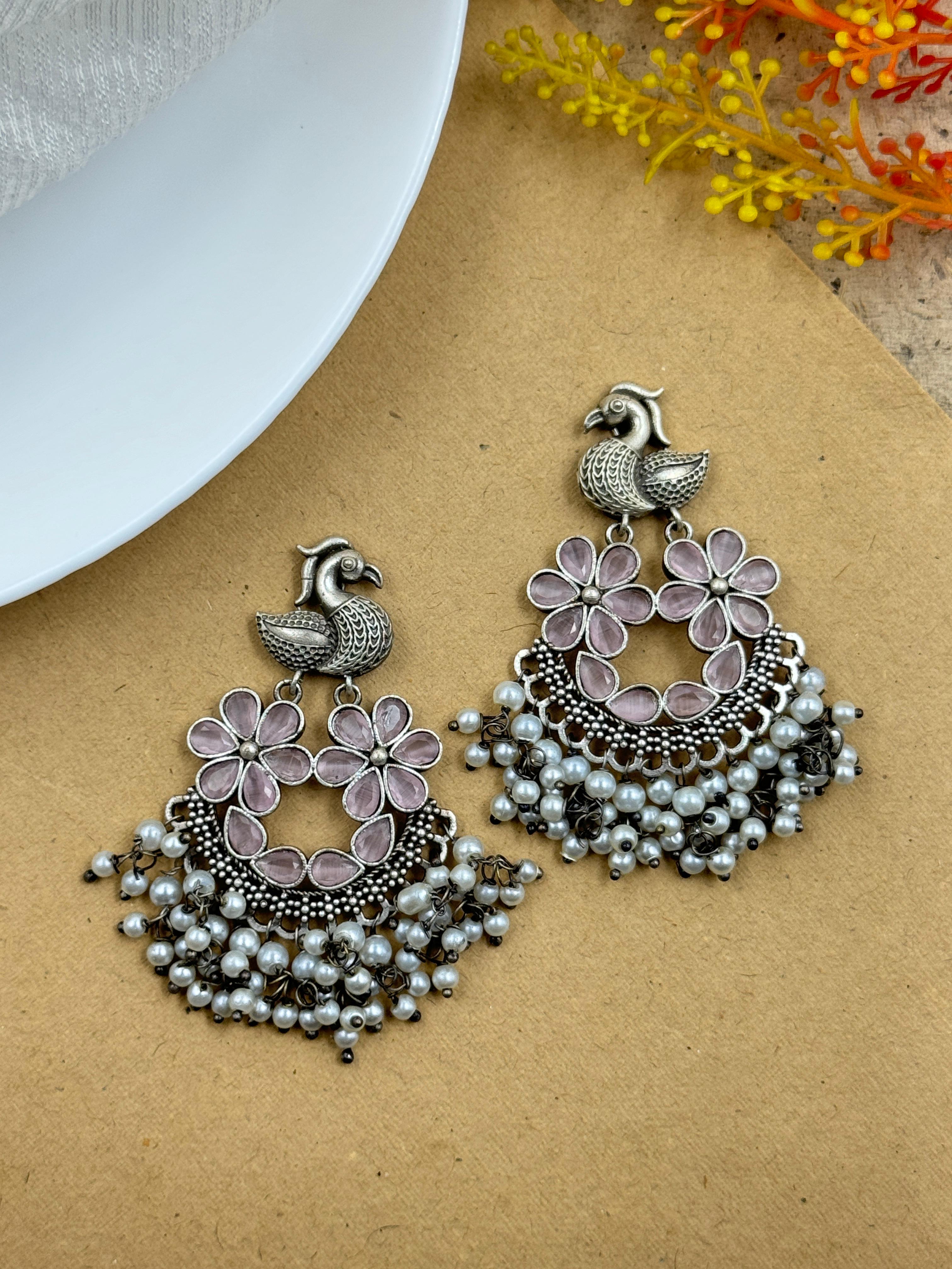 AROHI OXIDISED DANGLER EARRINGS