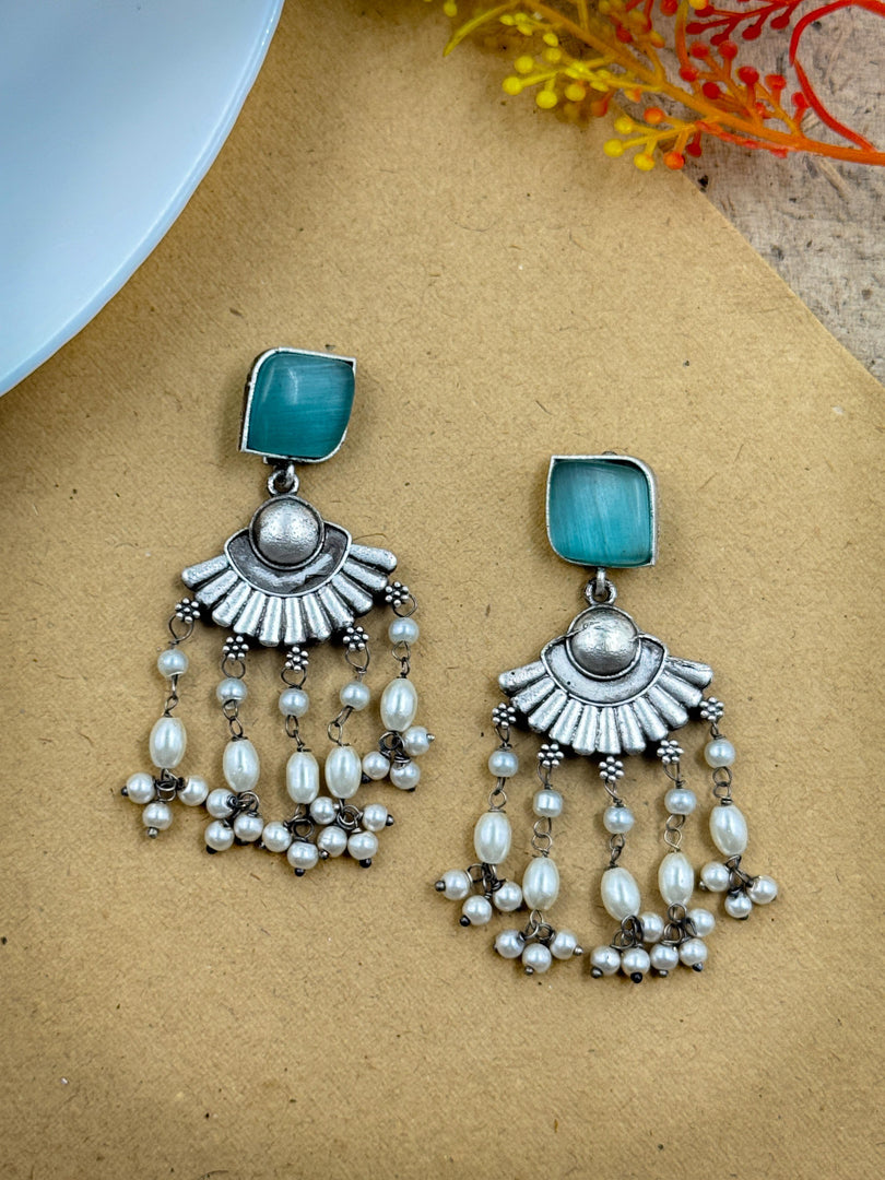 Arushi Dangler Stone Earrings