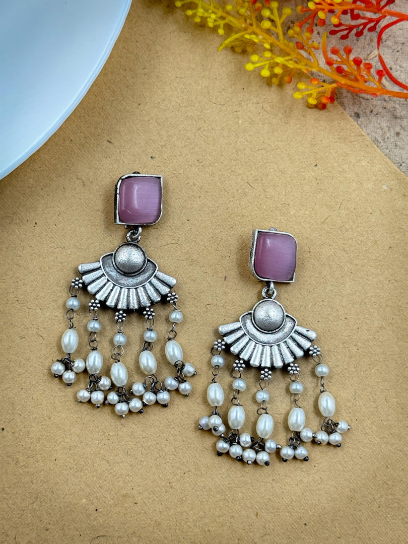Arushi Dangler Stone Earrings
