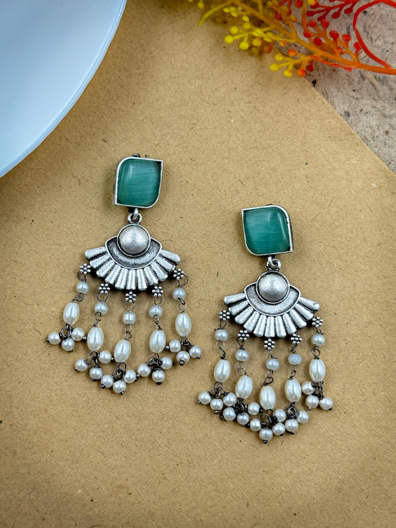 Arushi Dangler Stone Earrings