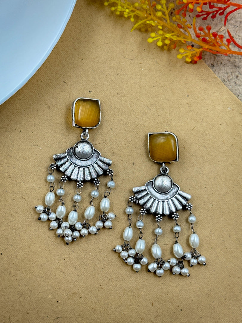 Arushi Dangler Stone Earrings
