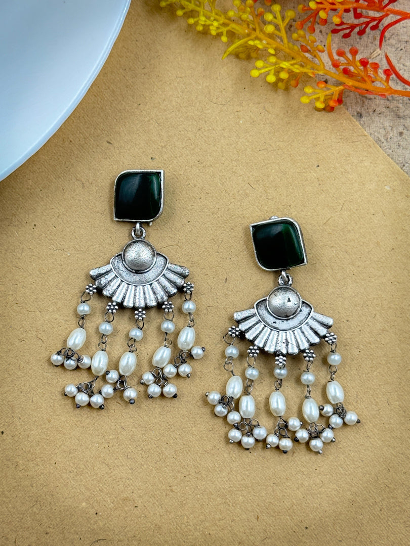 Arushi Dangler Stone Earrings