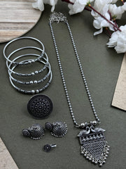 NIDHI 5 PIECE CHAIN PENDANT JEWELLERY SET COMBO