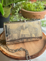 Load image into Gallery viewer, SILVER OXIDISED PURSE