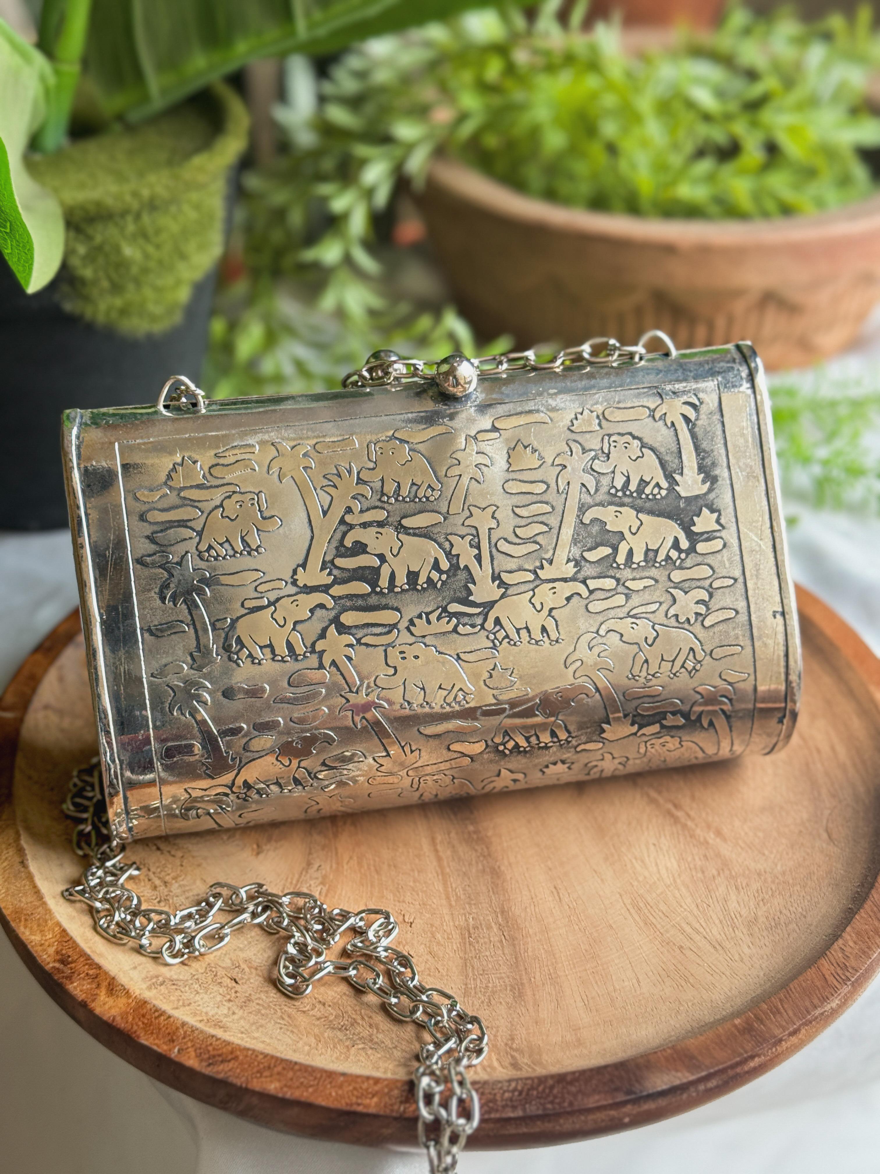 Silver Oxidised Purse