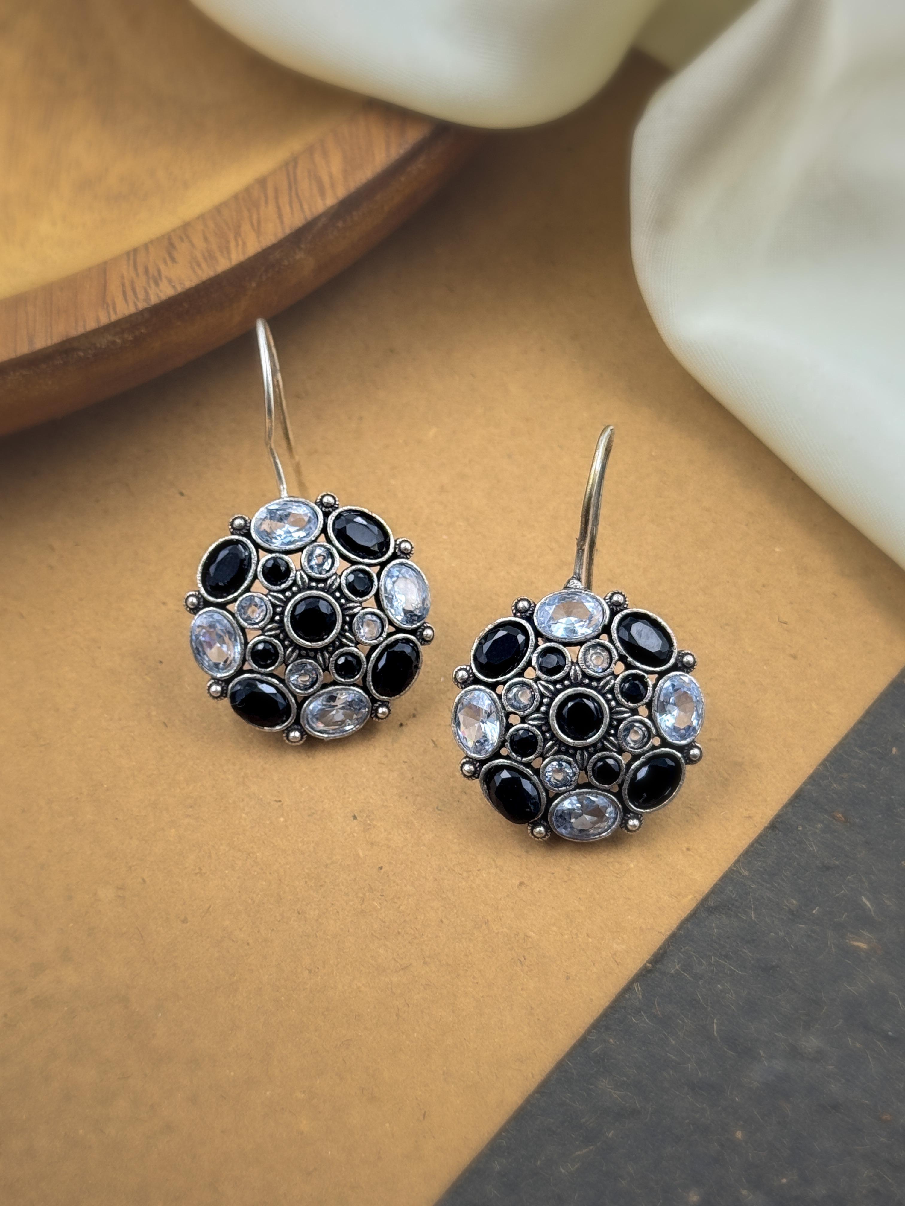 FREYA OXIDISED STUDS EARRINGS