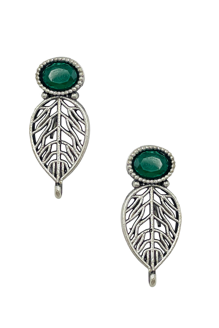 Mahi Celestial Leaf Pearl Jewellery Set