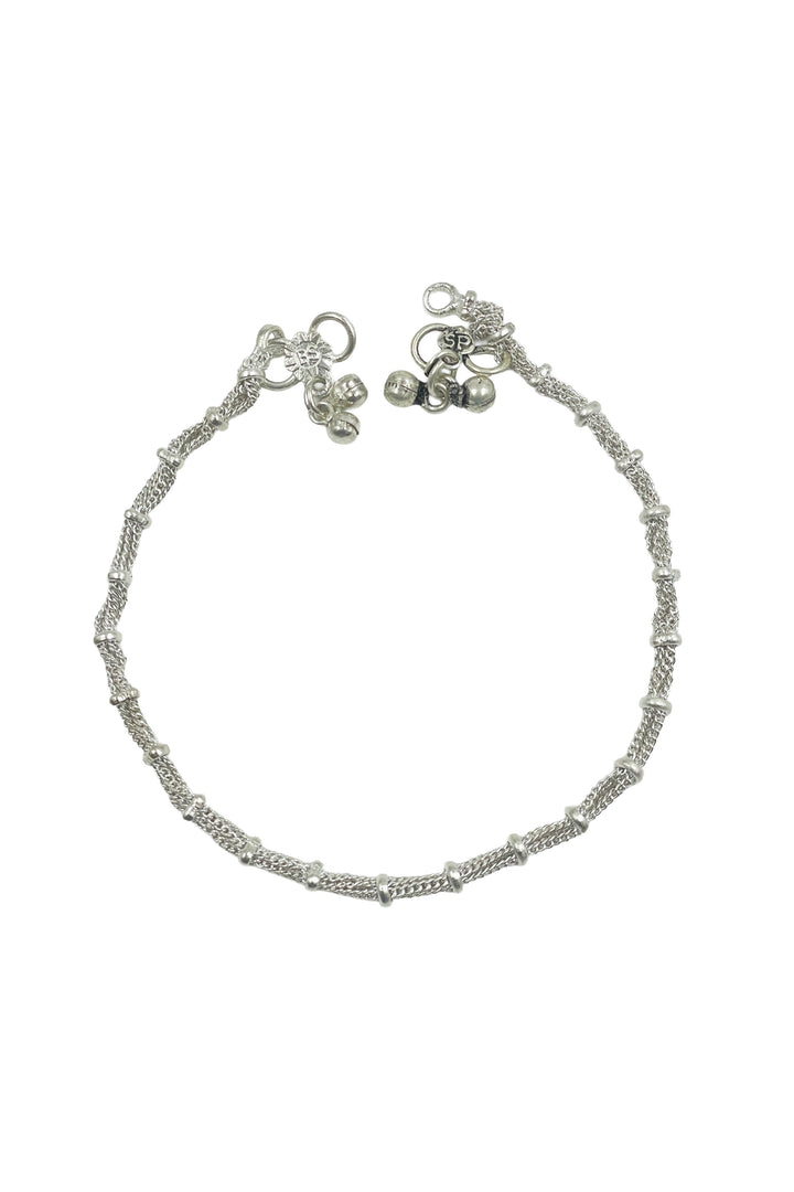 Meera Silver Anklet
