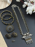 Load image into Gallery viewer, 5 PIECE DUAL TONE JEWELLERY SET COMBO