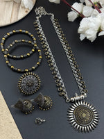 Load image into Gallery viewer, 5 PIECE DUAL TONE JEWELLERY SET COMBO