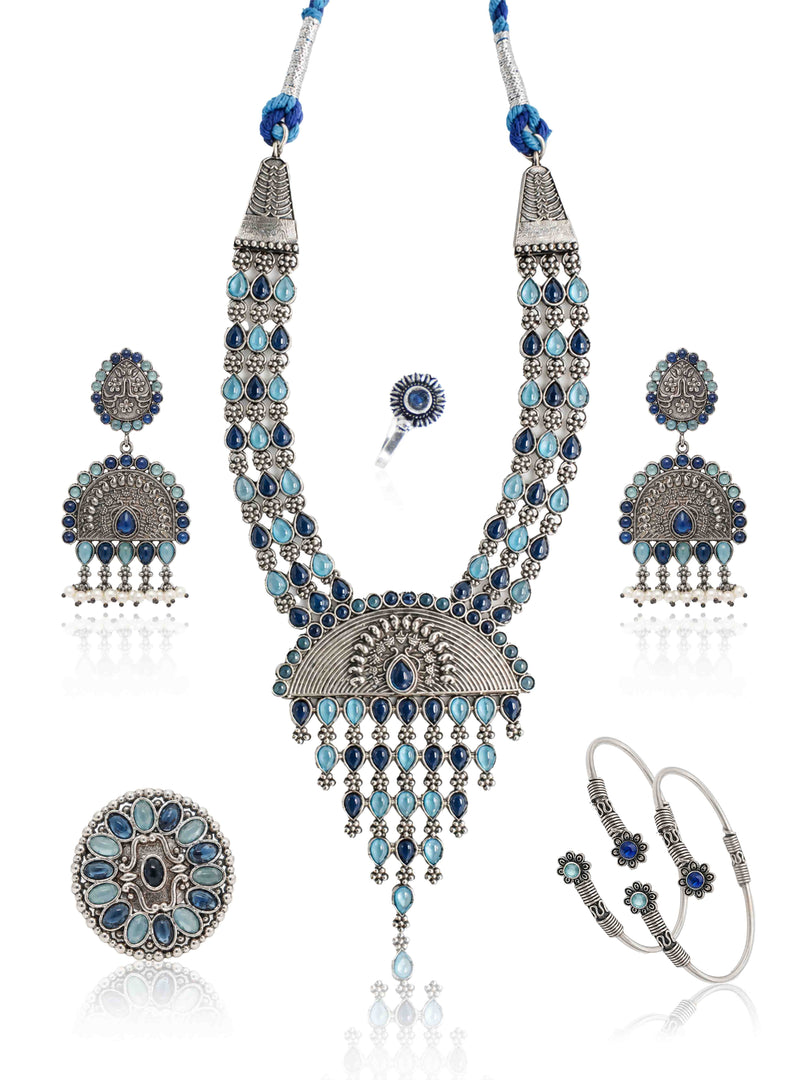 Niharika Stone Jewellery Set