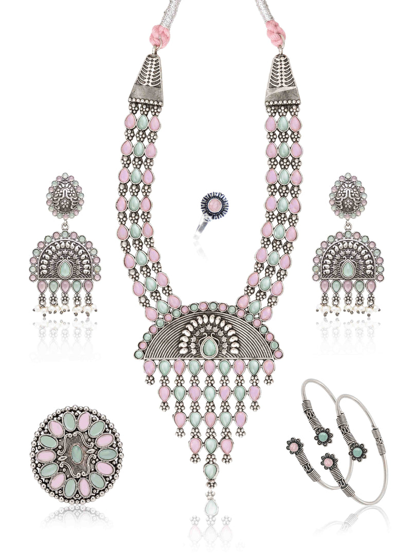 Niharika Stone Jewellery Set