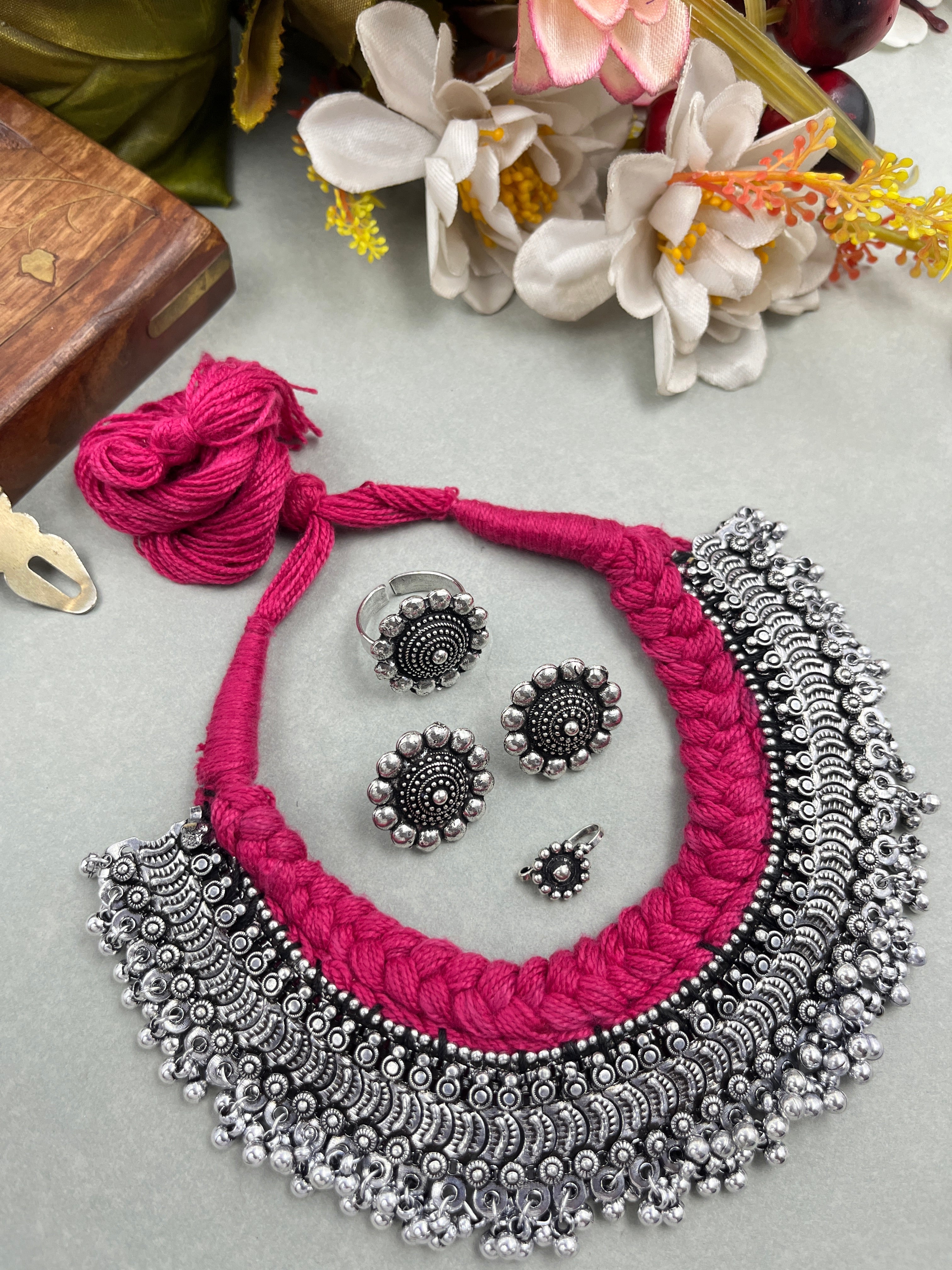 GHUNGROO CHOKER JEWELLERY SET COMBO