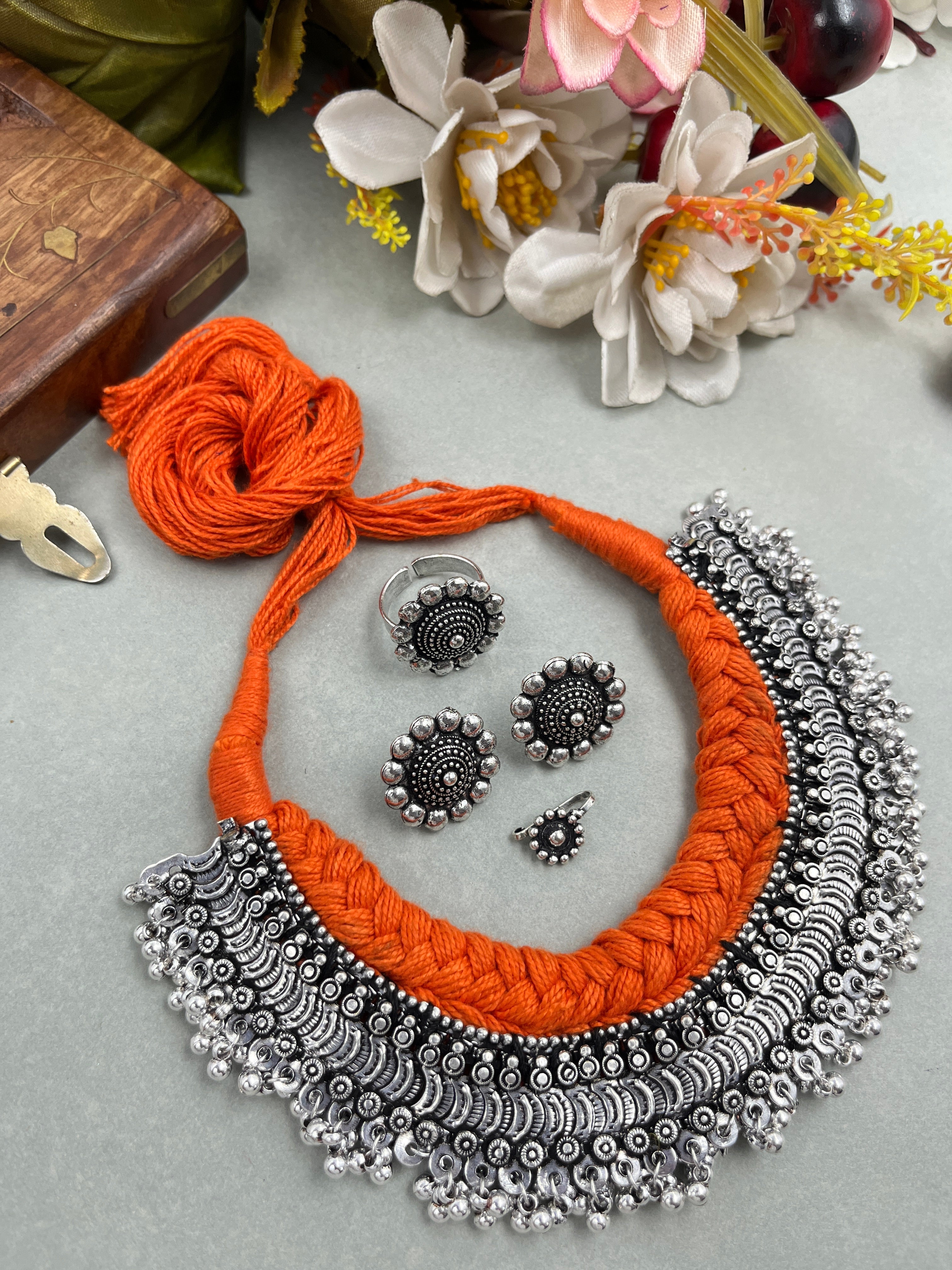 GHUNGROO CHOKER JEWELLERY SET COMBO