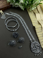 Load image into Gallery viewer, VIRA KOLAPURI LONG NECKLACE JEWELLERY SET COMBO