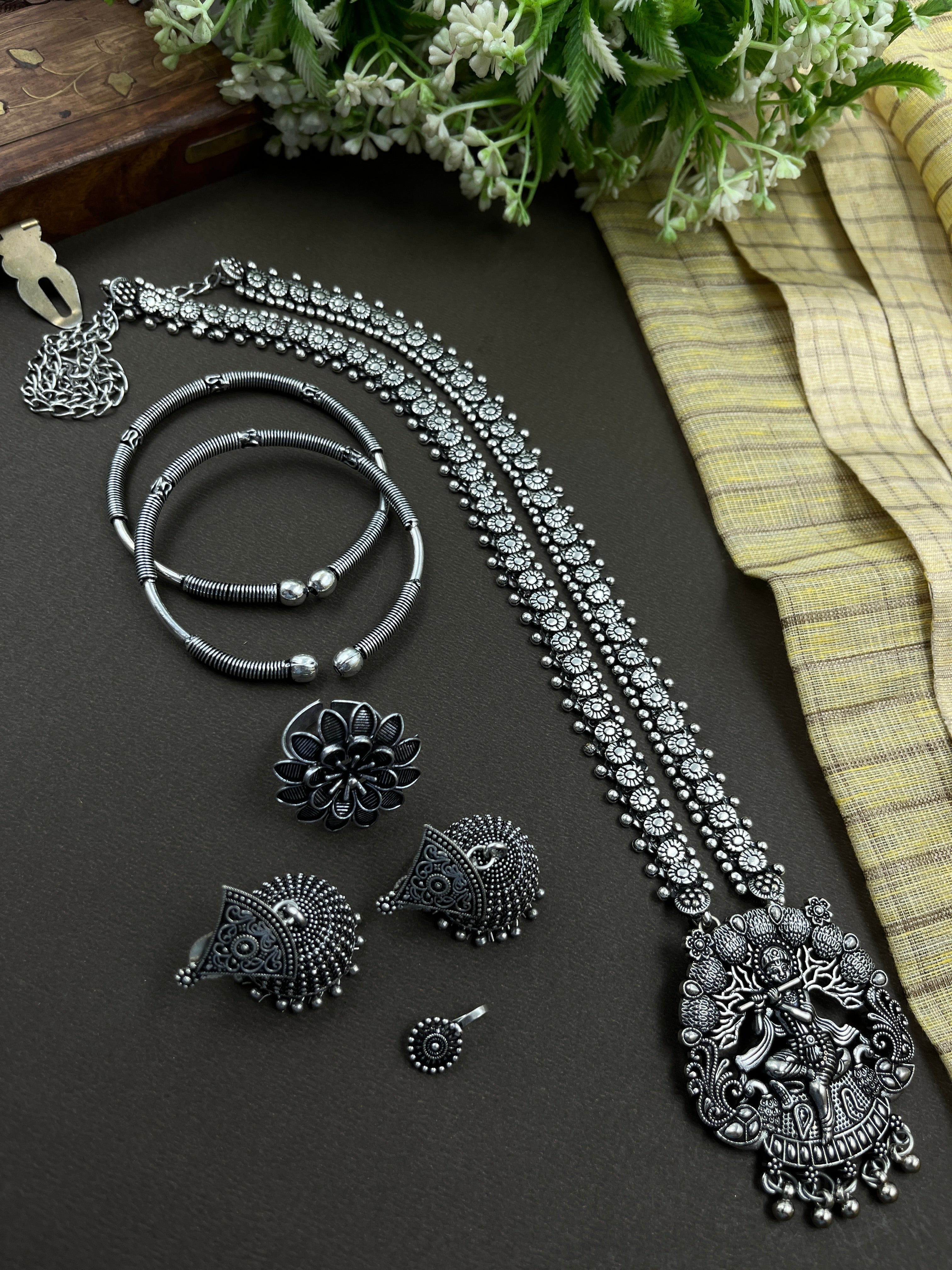 VIRA KOLAPURI LONG NECKLACE JEWELLERY SET COMBO