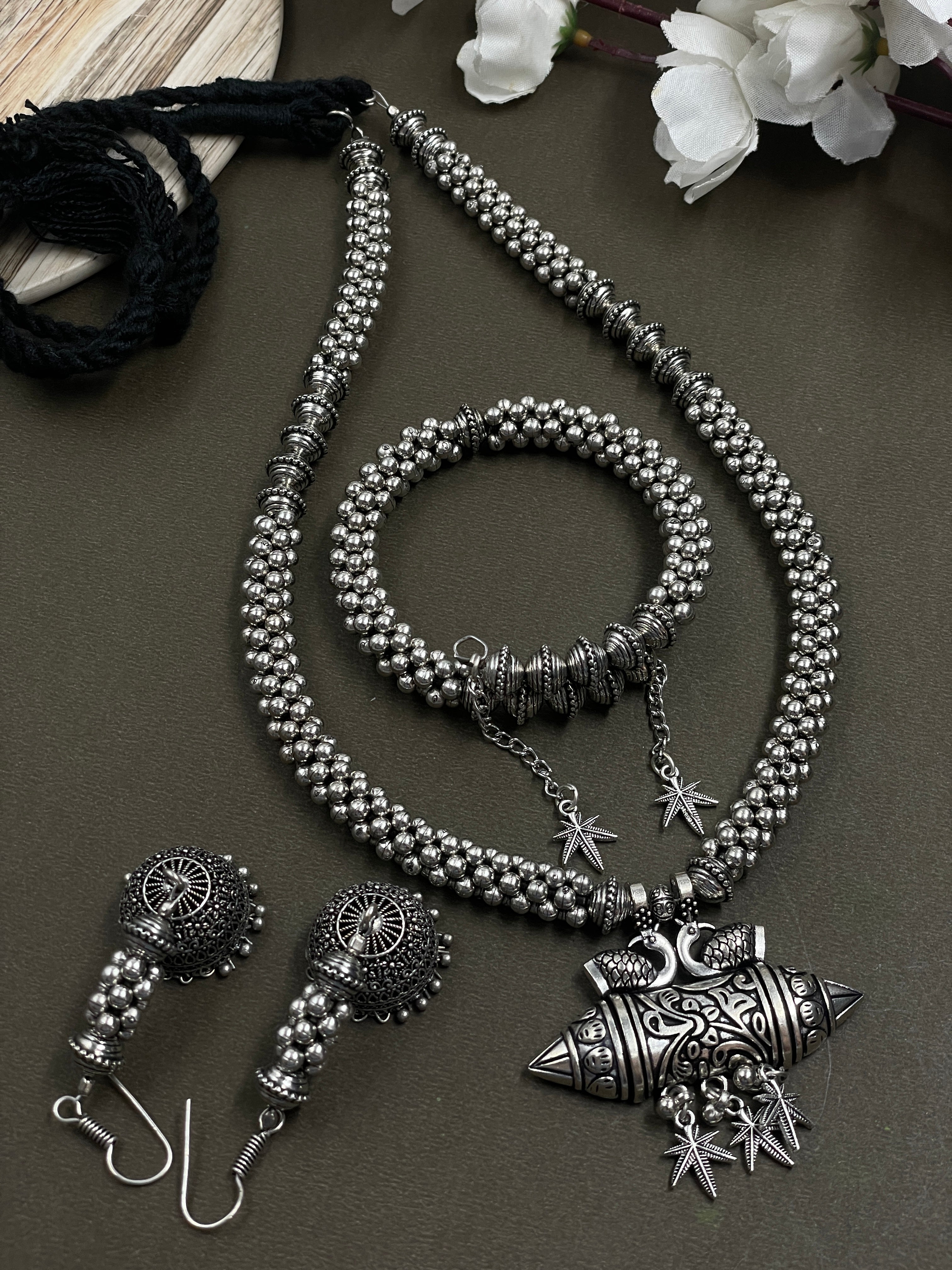 GHUNGROO MALA JEWELLERY SET COMBO