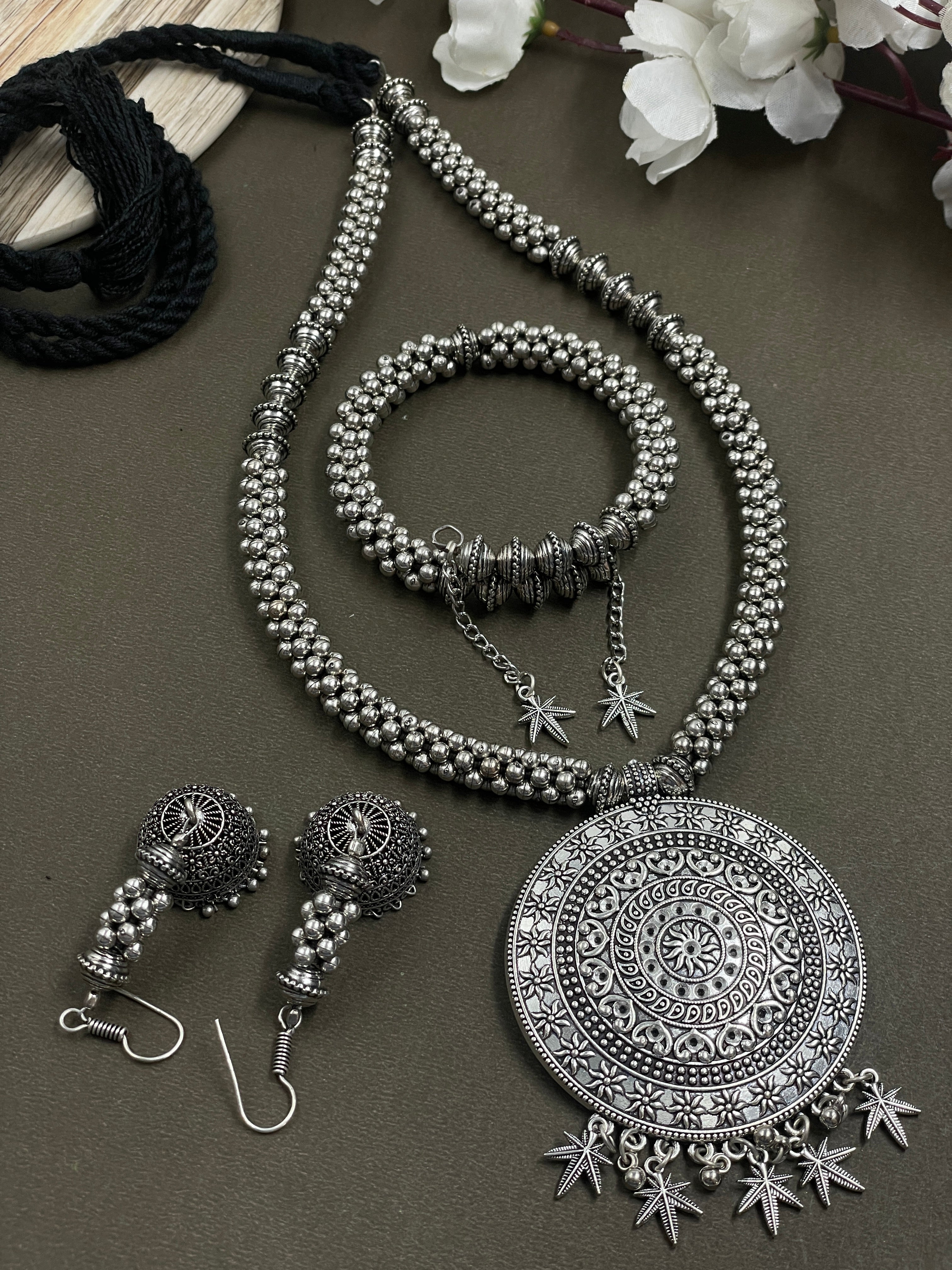 GHUNGROO MALA JEWELLERY SET COMBO