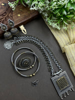 Load image into Gallery viewer, KAMYA DUAL TONE 5 PIECE JEWELLERY SET COMBO