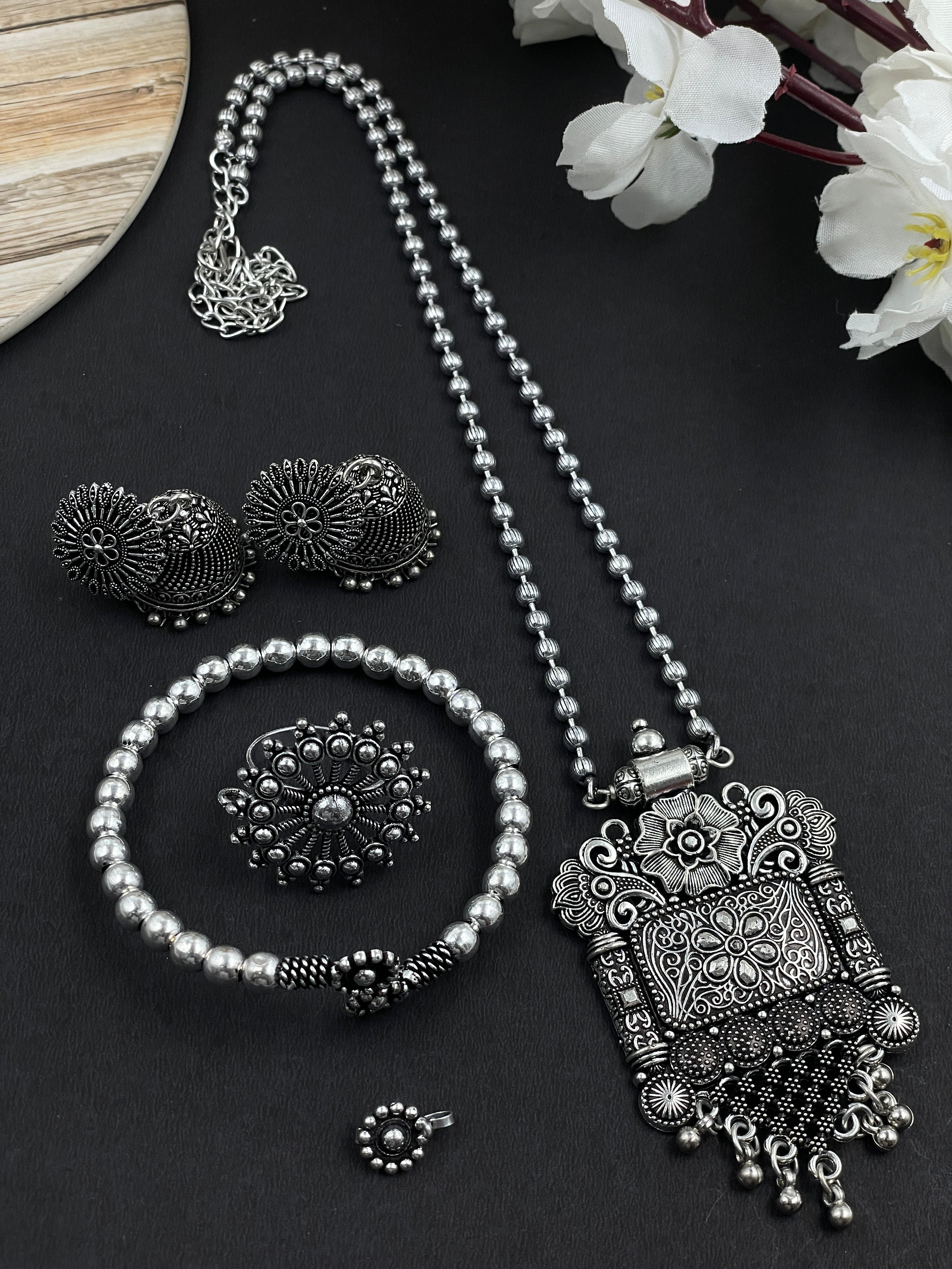 5 PIECE CHAIN PENDANT JEWELLERY SET COMBO