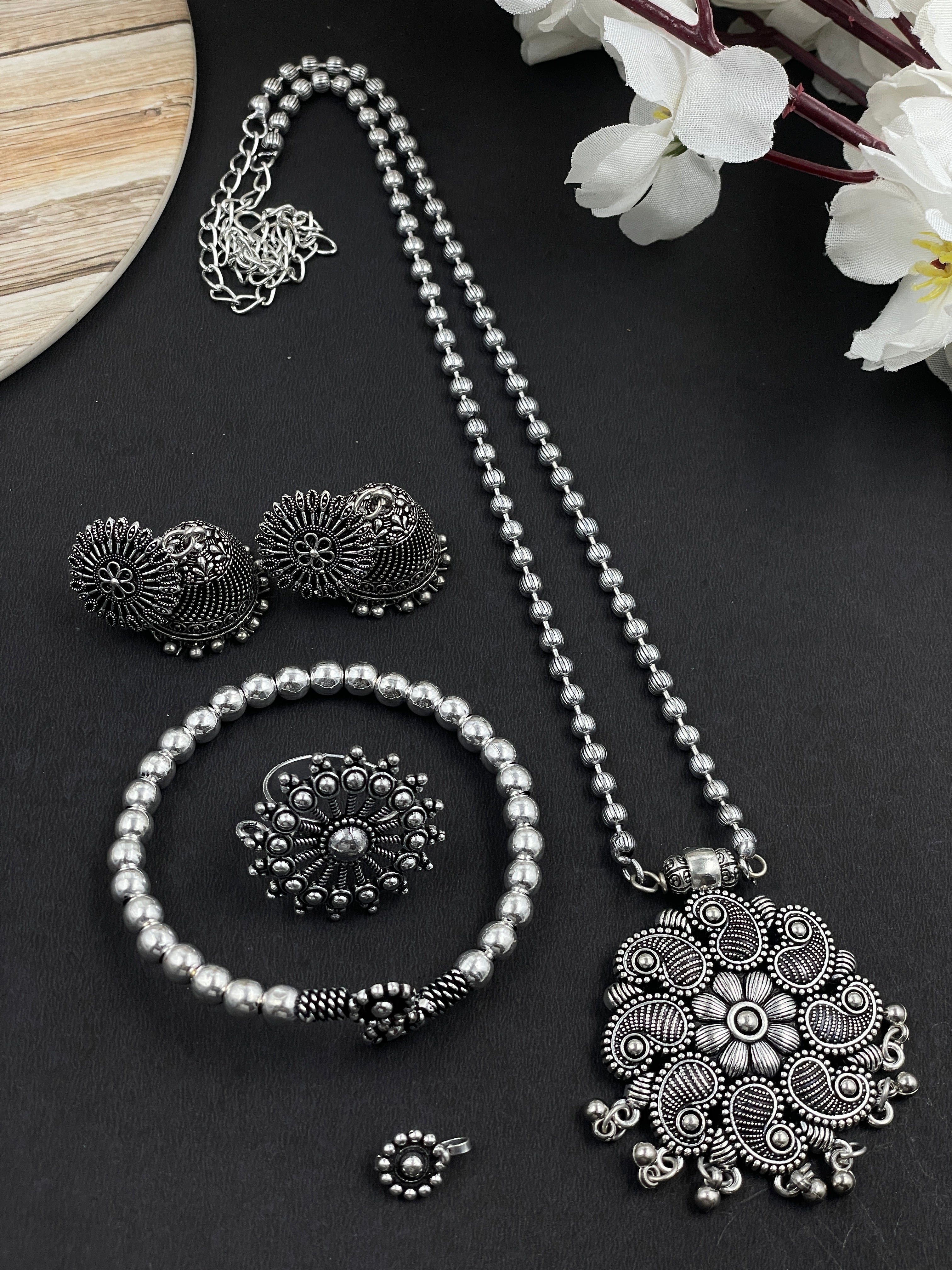 5 PIECE CHAIN PENDANT JEWELLERY SET COMBO