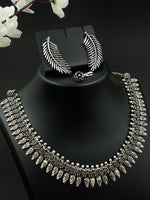 Load image into Gallery viewer, GAJESHRI SILVER OXIDISED JEWELLERY SET COMBO