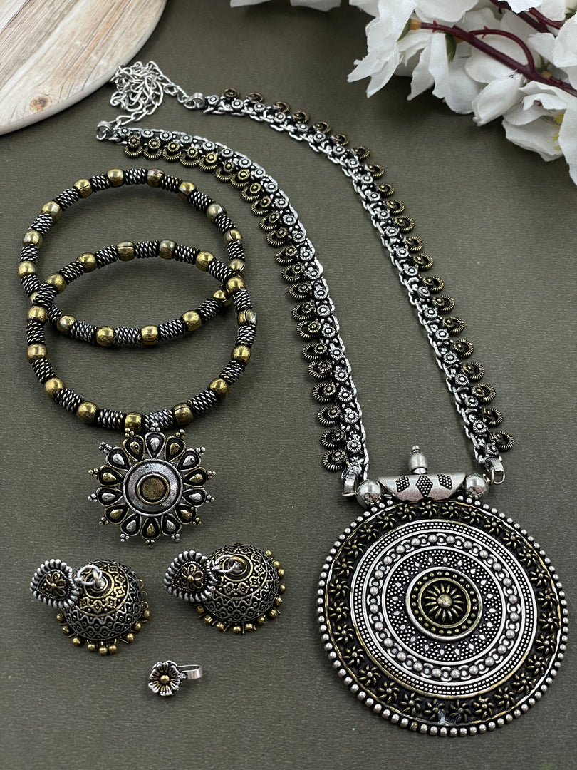 Neeti Dualtone Jewellery Set