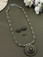 Load image into Gallery viewer, SOMYA BRASS TWO TONE JEWELRY SET COMBO