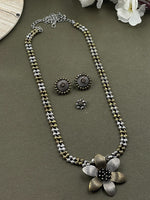 Load image into Gallery viewer, SOMYA BRASS TWO TONE JEWELRY SET COMBO